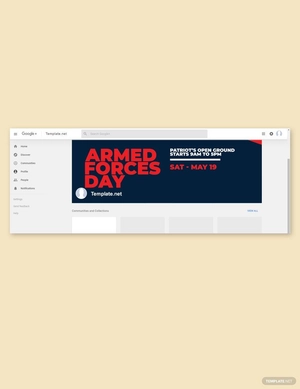 Armed Forces Day Google Plus Cover Template