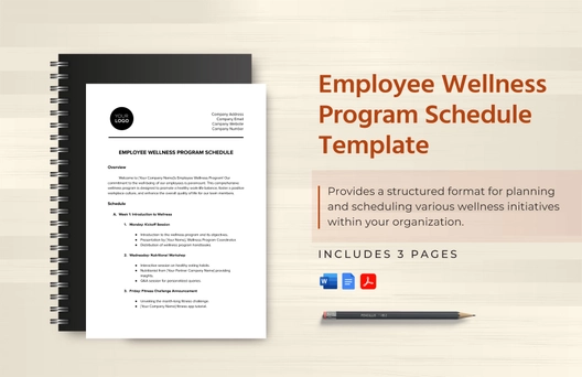 Employee Wellness Program Schedule Template Employee Wellness Program Schedule Template