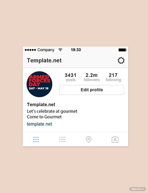 Armed Forces Day Instagram Profile Photo Template