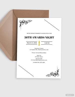 Award Function Invitation Template