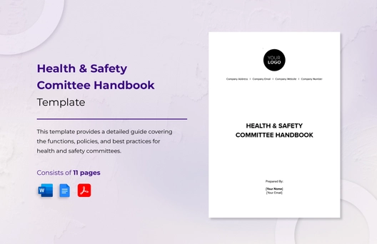 Health & Safety Committee Handbook Template Health & Safety Committee Handbook Template