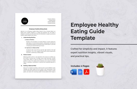 Employee Healthy Eating Guide Template