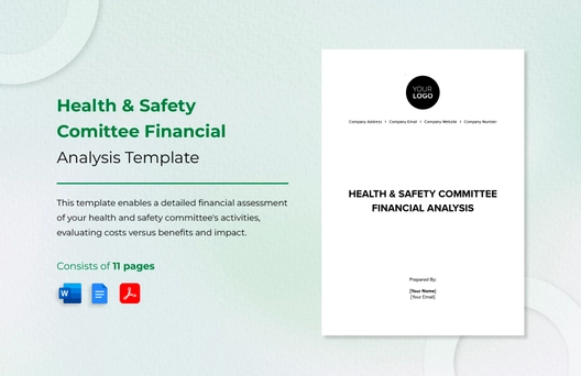 Health & Safety Committee Financial Analysis Template