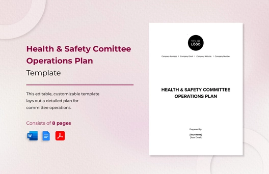 Health & Safety Committee Operations Plan Template