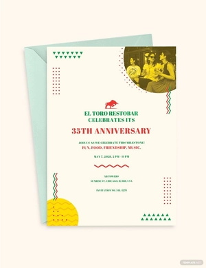 Business Anniversary Invitation Template