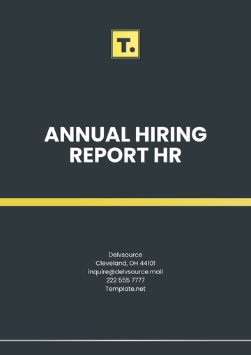 Free Annual Hiring Report HR Template to Edit Online