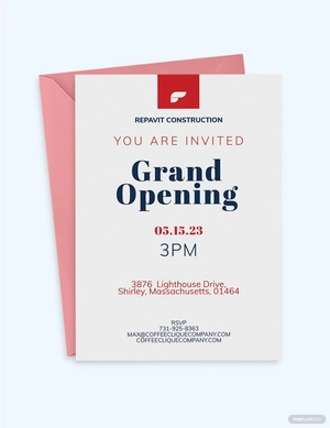 Company Opening Invitation Template