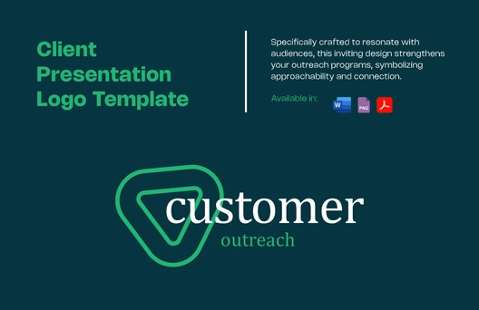 Customer Outreach Logo Template