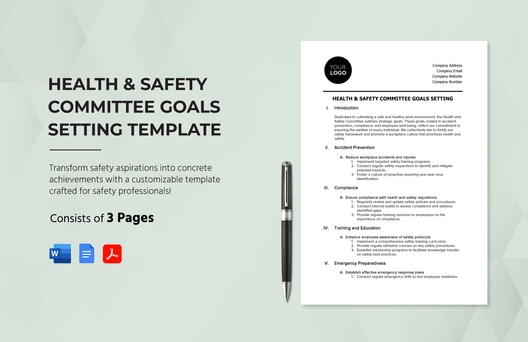 Health & Safety Committee Goals Setting Template