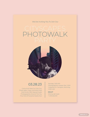 Photo Party Invitation Template