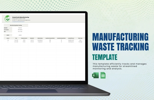 Manufacturing Waste Tracking Template