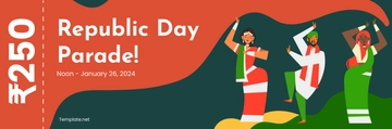 Free Parade Republic Day Ticket Template to Edit Online Free Parade Republic Day Ticket Template to Edit Online
