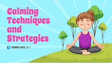 Free Calming Techniques and Strategies Template to Edit Online