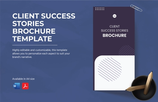 Client Success Stories Brochure Template