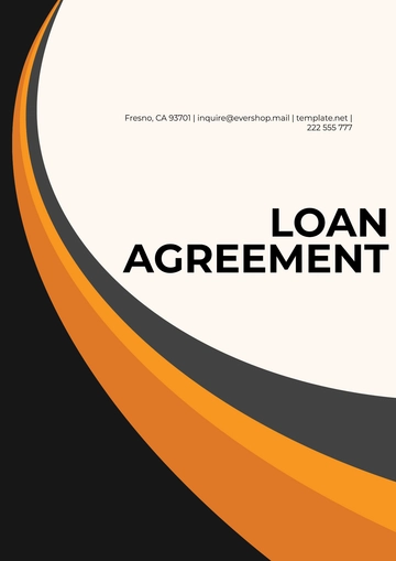 Free Loan Agreement Template to Edit Online