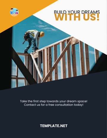 Free Construction Flyer Template to Edit Online