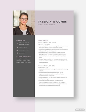Forestry Technician Resume