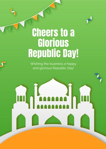Free Republic Day Wishes for Business Template to Edit Online