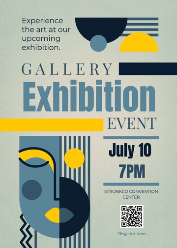 Free Exhibition Invitation Template to Edit Online