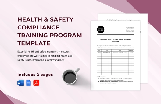 Health & Safety Compliance Training Program Template