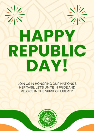 Free Republic Day Invitation Template to Edit Online