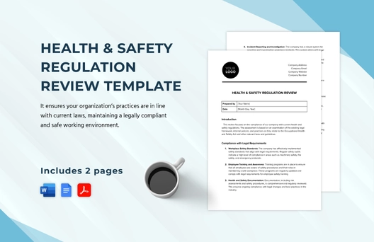 Health & Safety Regulation Review Template
