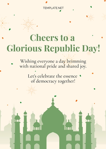 Free Happy Republic Day Wishes Template to Edit Online
