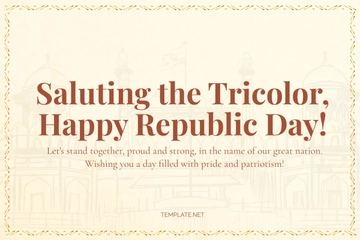 Free Republic Day Postcard Template to Edit Online