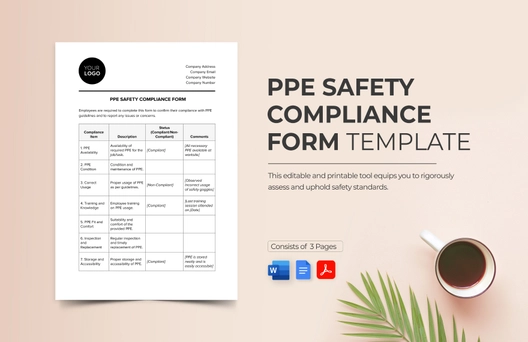 PPE Safety Compliance Form Template
