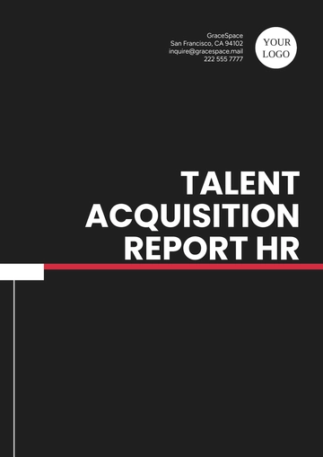 Free Talent Acquisition Report HR Template to Edit Online