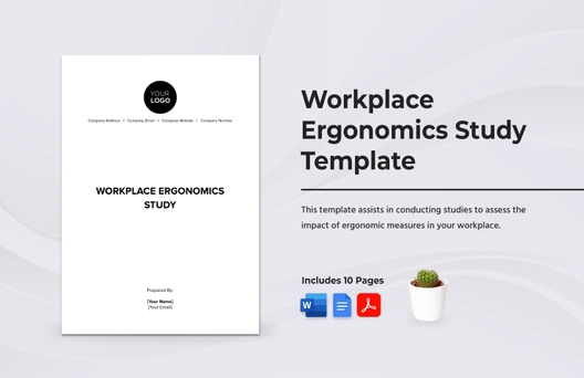 Workplace Ergonomics Study Template