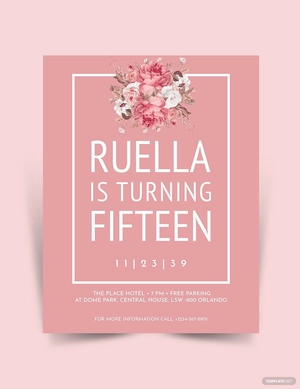 Elegant Birthday Flyer Template