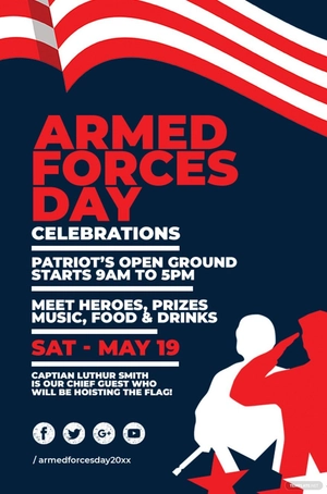Armed Forces Day Tumblr Post Template