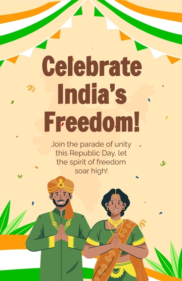 Free Indian Republic Day Poster Template to Edit Online