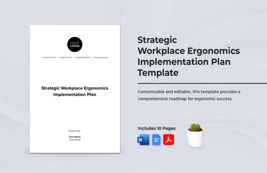 Strategic Workplace Ergonomics Implementation Plan Template