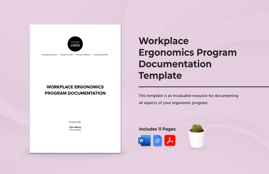 Workplace Ergonomics Program Documentation Template Workplace Ergonomics Program Documentation Template
