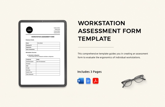 Workstation Assessment Form Template