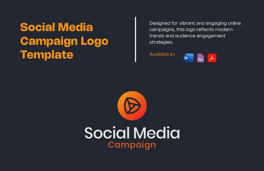 Social Media Campaign Logo Template