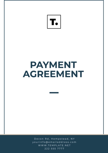 Free Payment Agreement Template to Edit Online
