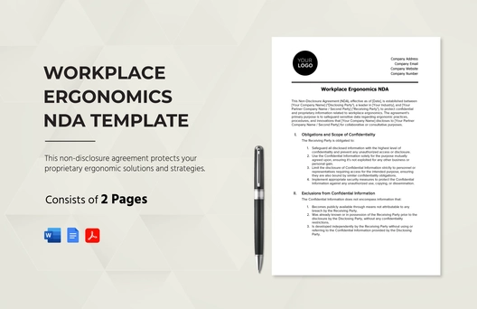 Workplace Ergonomics NDA Template