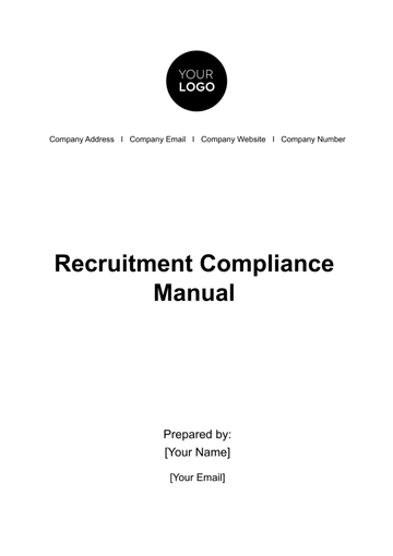 Free Recruitment Compliance Manual HR Template to Edit Online