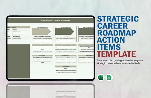 Strategic Career Roadmap Action Items Template