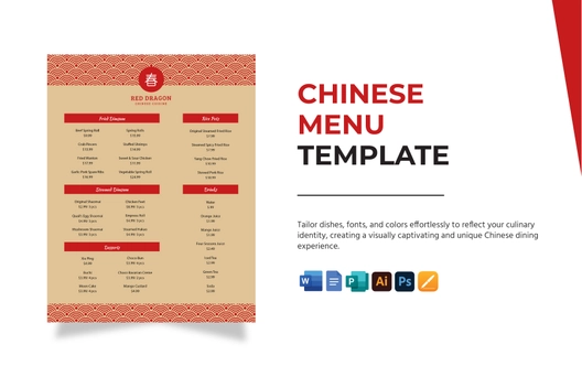 Chinese Menu Template
