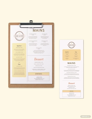 Creative Restaurant Menu Template