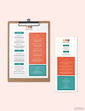 Creative Menu Template