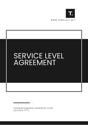 Free Service Level Agreement Template to Edit Online
