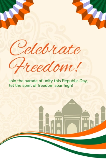 Free Republic Day Parade Poster Template to Edit Online