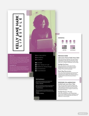 Bloggers Media Kit Template