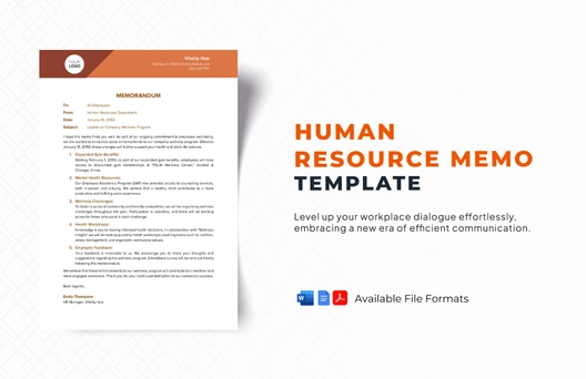 Human Resource Memo Template