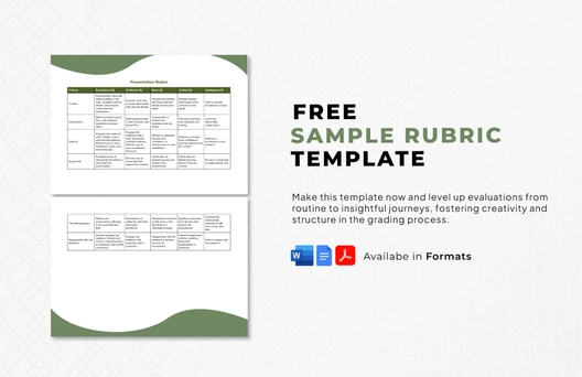 Sample Rubric Template